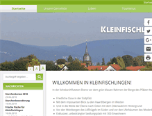 Tablet Screenshot of kleinfischlingen.de